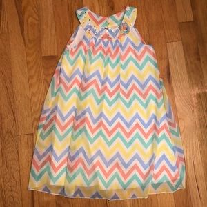 LA Conduct Chevron dress girls size 7/8
